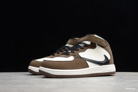 Force 1 Beige Brown x Scott Kids Nike Air Travis 07 Mid 314197-168 0926
